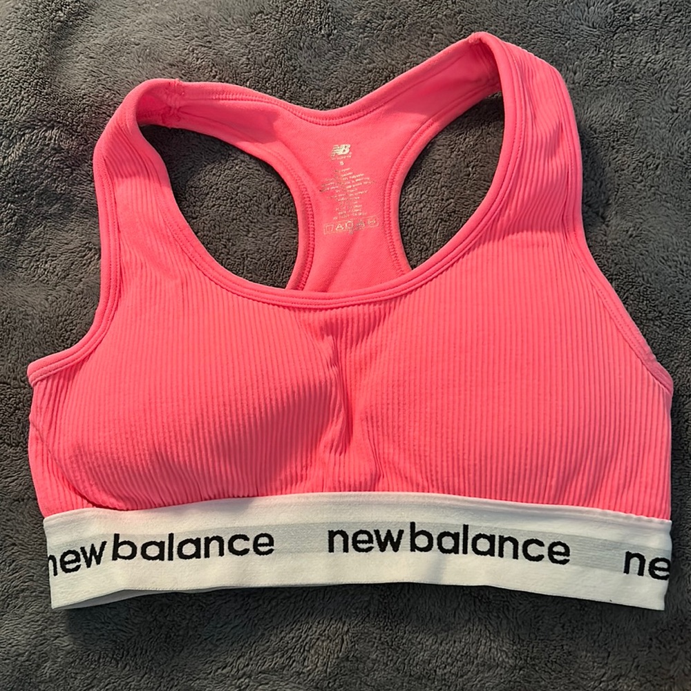 Hot pink sports bra